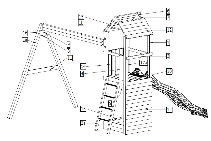 FUNGOO-PLAYGROUND-FLAPPI-Gray-Color-Climbing-Frame-fig-4