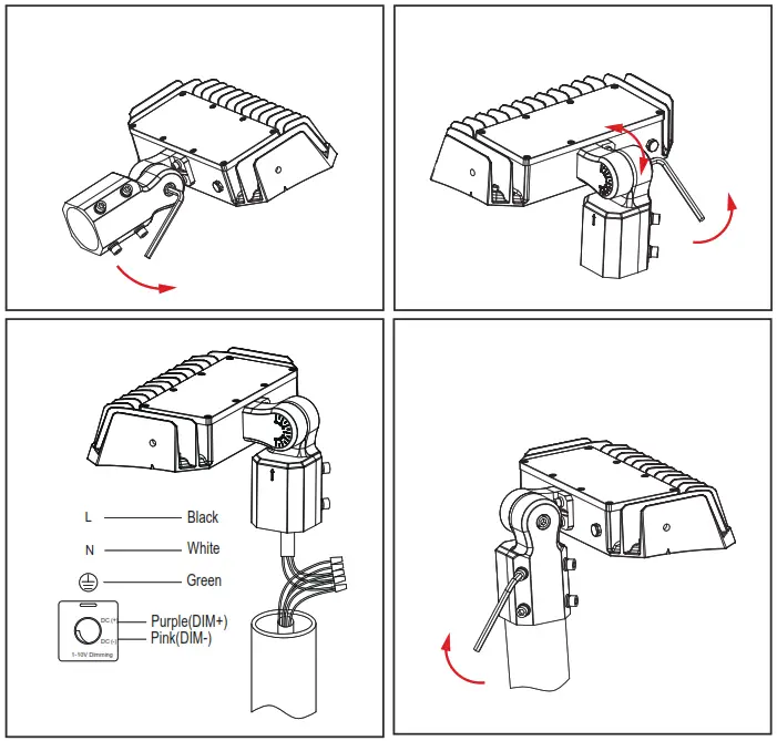 SYPER BRIGHT LEDS 70W LED Flood Light with Yoke Mount - Fig 5