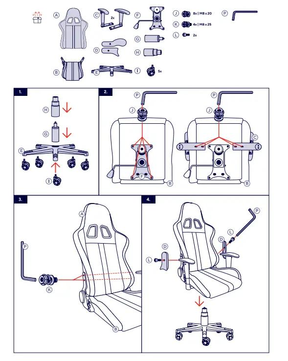 Trust GXT 716 Rizza Gaming Chair fig 2