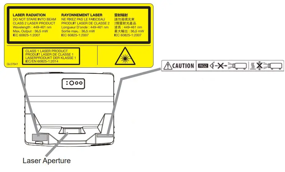 Hitachi LCD Projector User Manual - Product label
