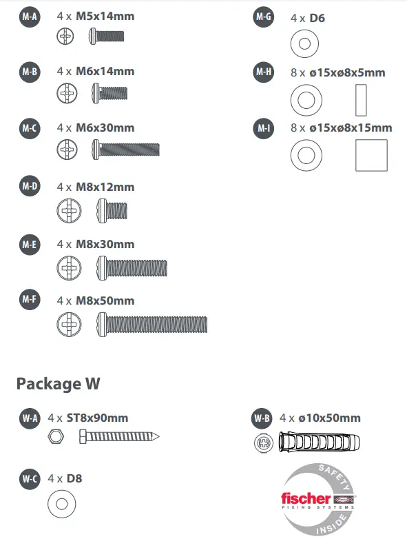 ONE FOR ALL WM5650 Full Motion TV Wall Mount - fig 1