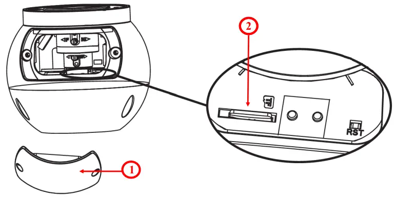 MicroSD card installation