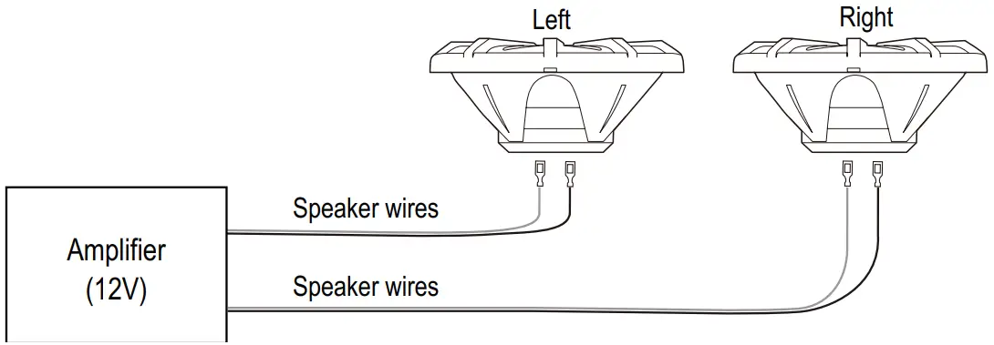 BOSS AUDIO SYSTEM MR692W Marine 2 Way Full Range Speakers - Wiring