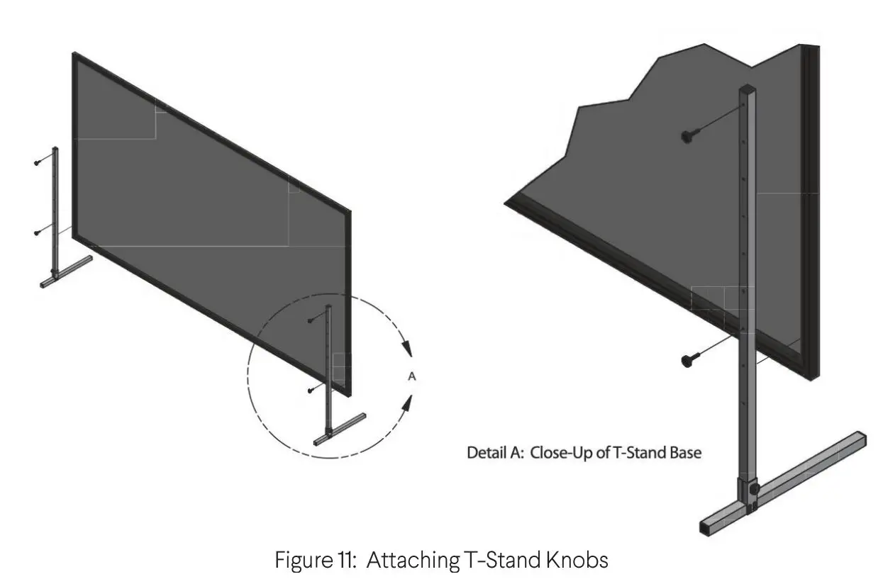 Stewart-WSDQ180HST13G4EZX Wallscreen Deluxe Fixed Frame Snap Screens Owner's Manual - Fig 11