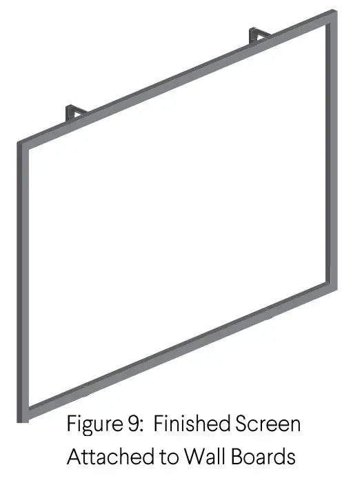 Stewart-WSDQ180HST13G4EZX Wallscreen Deluxe Fixed Frame Snap Screens Owner's Manual - Fig 9