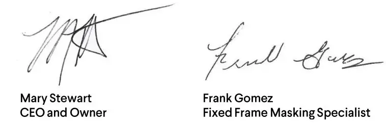 Stewart-WSDQ180HST13G4EZX Wallscreen Deluxe Fixed Frame Snap Screens Owner's Manual - Signature