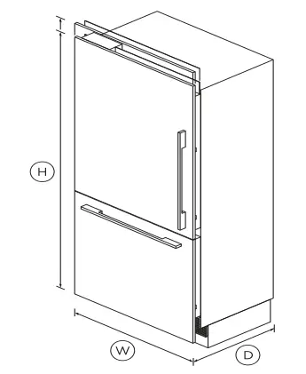 FISHER PAYKEL RS9120WLJ1 Integrated Refrigerator - 1