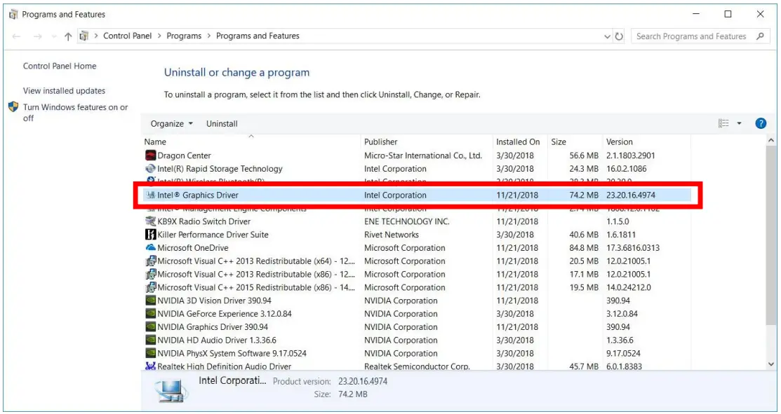 msi 03267 Intel Graphics Driver-fig3