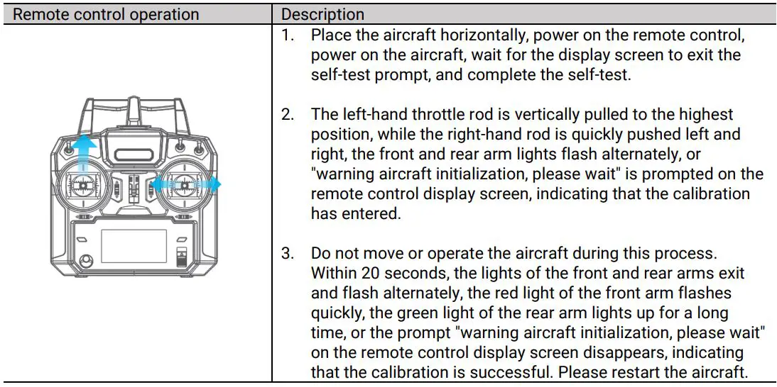 SwellPro Fishing Drone FD1 User Manual - How to calibrate