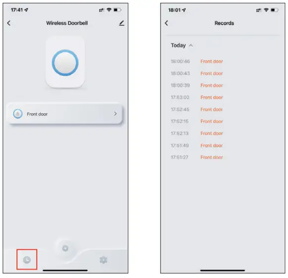 METZLER WiFi Door Chime - notifications