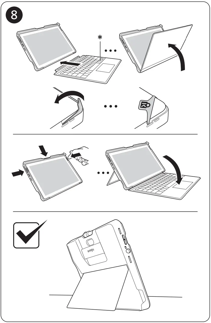 Kensington C8102E BlackBelt Rugged Case for Surface Pro 8 - Figure 5