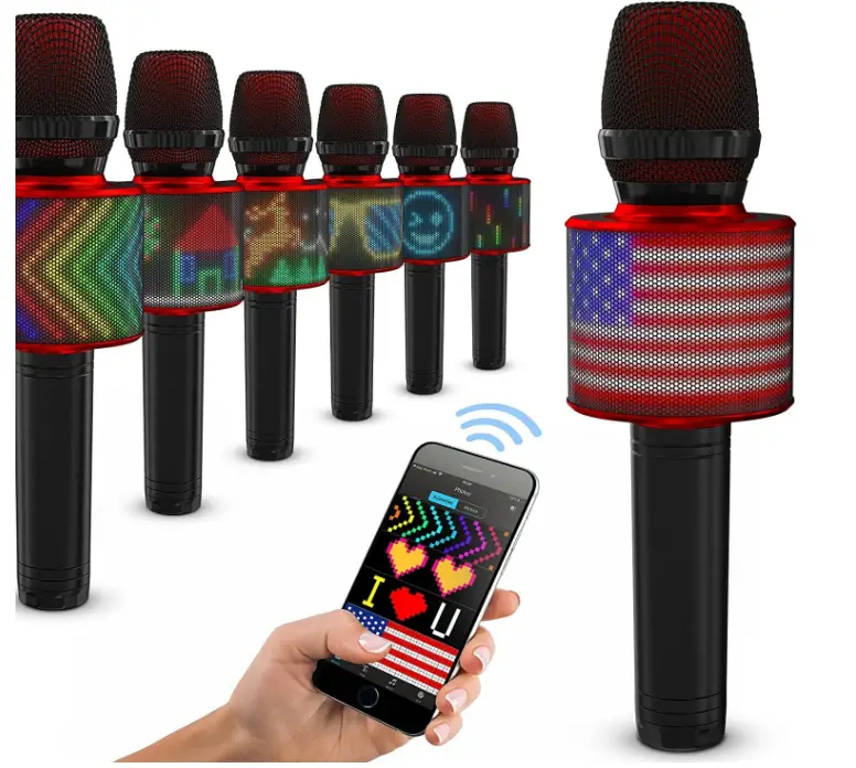 MASINGO New Bluetooth Karaoke Microphone Speaker for Kids and Adults