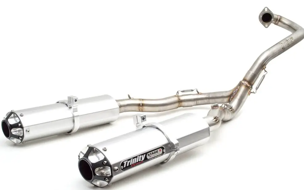 Trinity TR-4154D Yamaha Raptor 700 Dual Full System Stage 5 Exhaust-FIG1