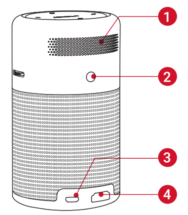 ANKER D4111 Nebula Capsule Projector - Front View