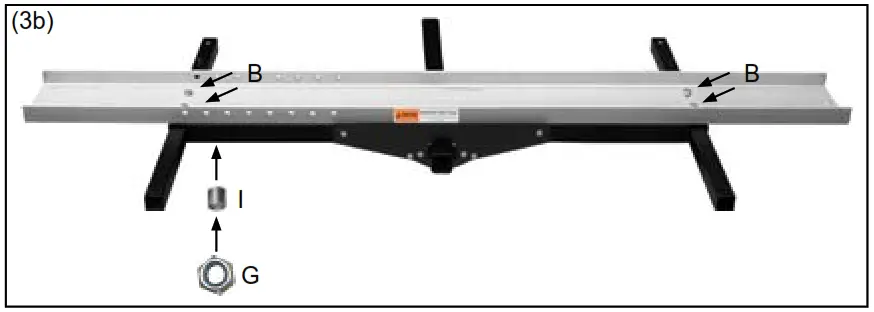 BLACKWIDOW SMC 600R Deluxe Steel Motorcycle Carrier - ASSEMBLY2