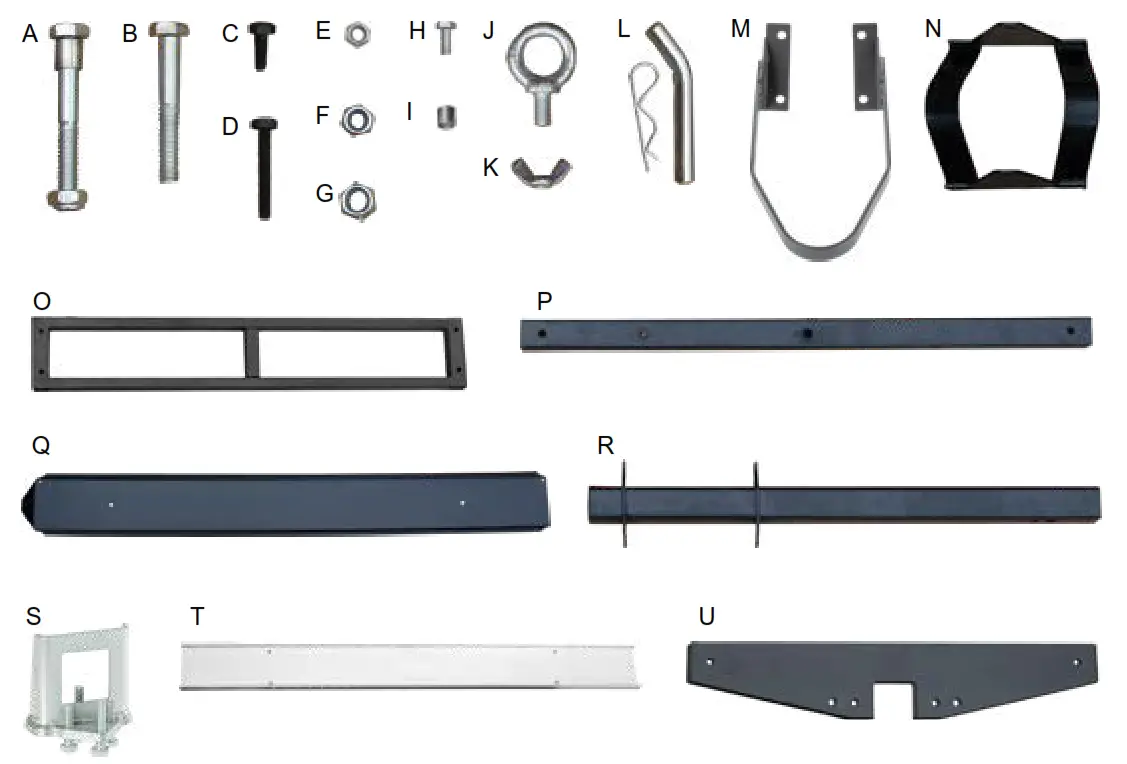 BLACKWIDOW SMC 600R Deluxe Steel Motorcycle Carrier - PARTS