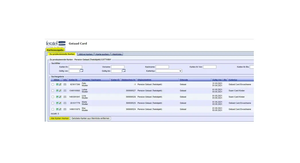 Gstaad Creating Guest Cards In Webclient4 User Manual