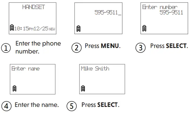 vtech CS6224 DECT 6.0 cordless telephone -Directory