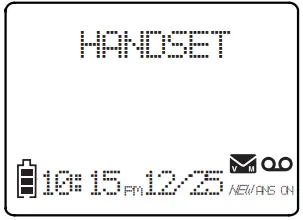 vtech CS6224 DECT 6.0 cordless telephone-Display