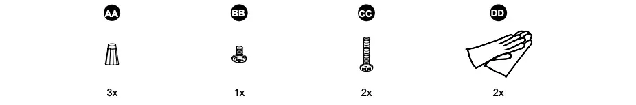 SUPPLIED HARDWARE LIST