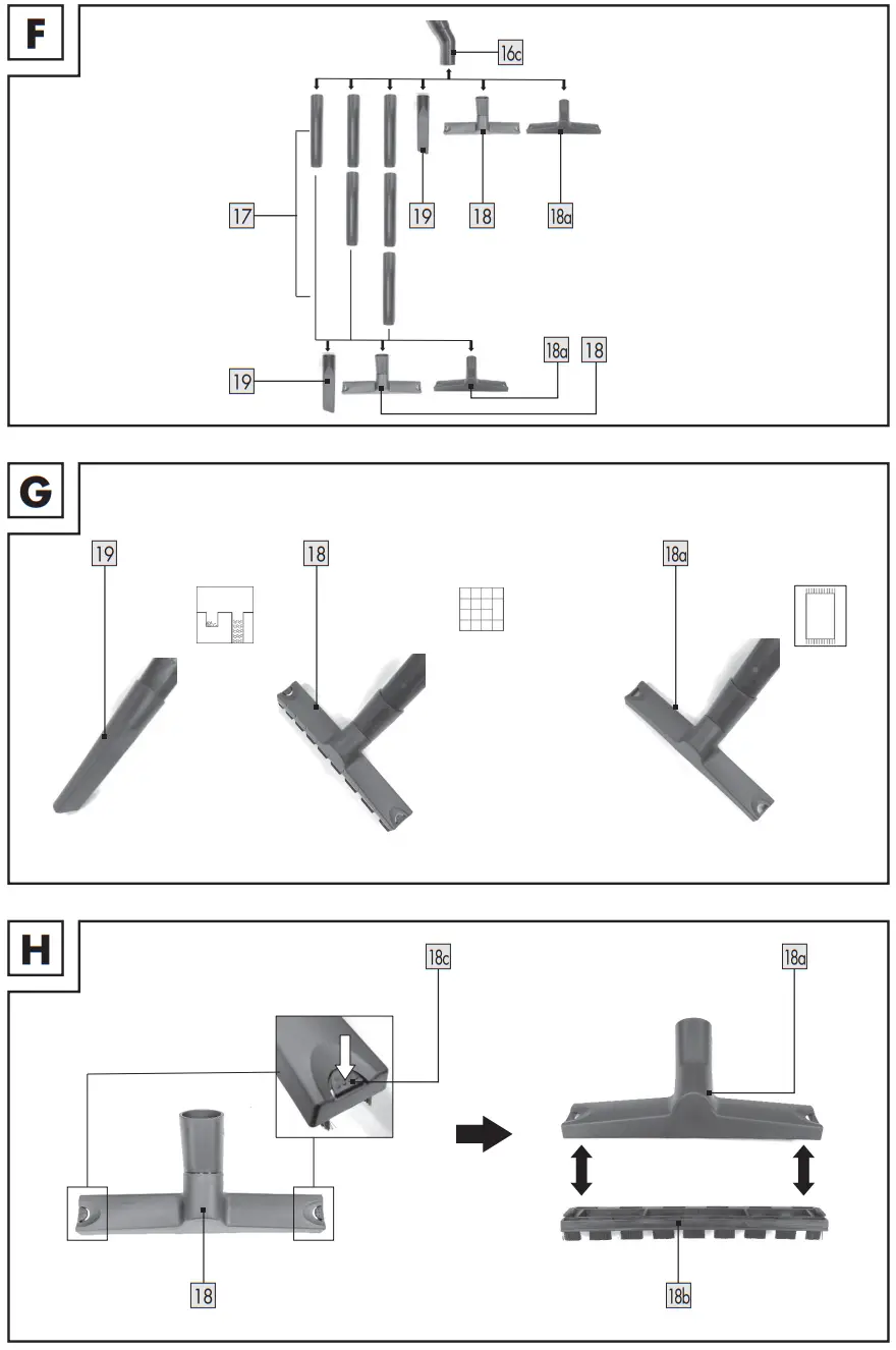 PARKSIDE PWD 12 B2 Wet And Dry Vacuum Cleaner - Figure 3