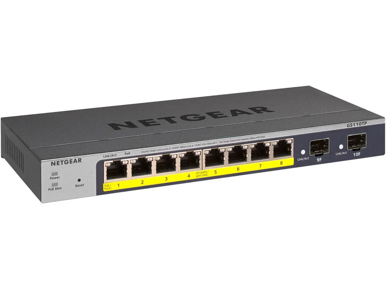 Netgear Gs110tpv3/gs110tpp 8-port Gigabit Poe+ Ethernet Smart Managed Pro Switch's Installation Guide Netgear Gs110tpv3/gs110tpp 8-port Gigabit Poe+ Ethernet Smart Managed Pro Switch's Installation Guide