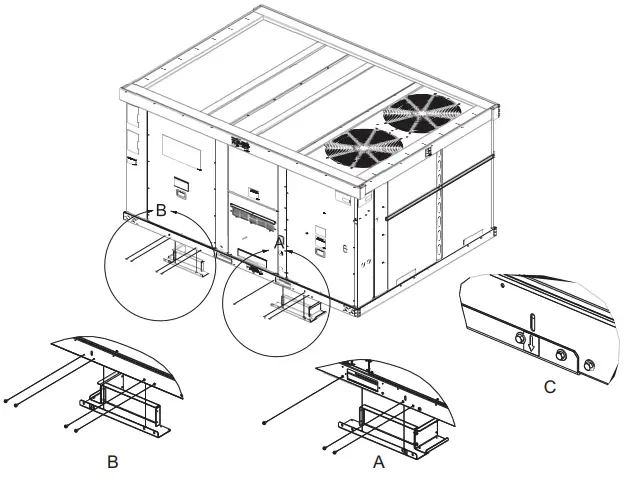 TRANE BAYCARR001 Foundation Packaged Rooftop Units - fig 4
