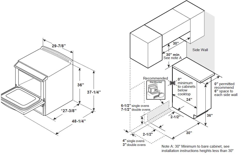 GE APPLIANCES JSS86SP 30 Inch Slide In Electric Convection Double Oven Range 1