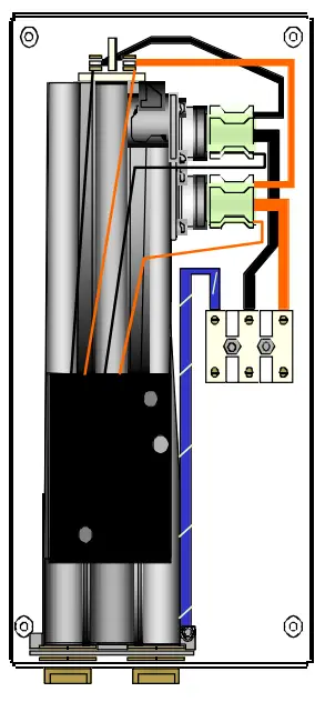 WHITE Flow Controlled Electric Instantaneous Tankless Water Heater Flow Controlled