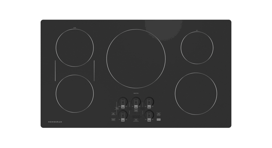 Monogram Zhu36rdtbb 36 Inch Black Graphite Induction Cooktop User Guide