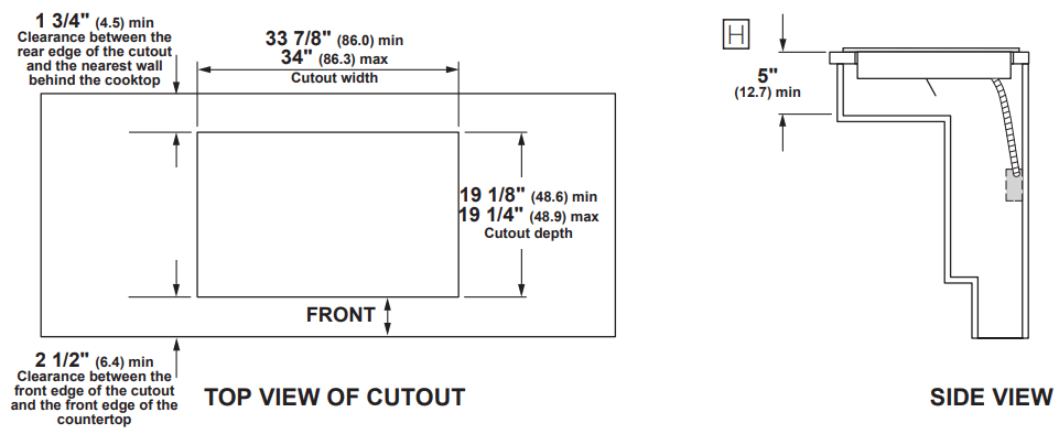 MONOGRAM ZHU36RDTBB 36 Inch Black Graphite Induction Cooktop - fig 3