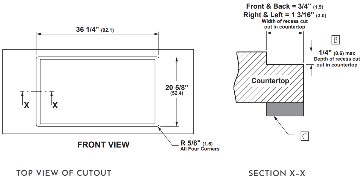 MONOGRAM ZHU36RDTBB 36 Inch Black Graphite Induction Cooktop - fig 4