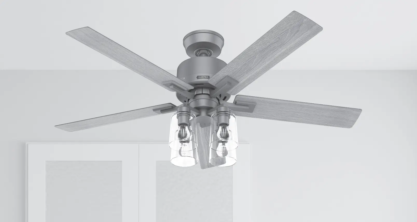 Hunter 52310 Techne with 4 Lights 52 Inch Ceiling Fan