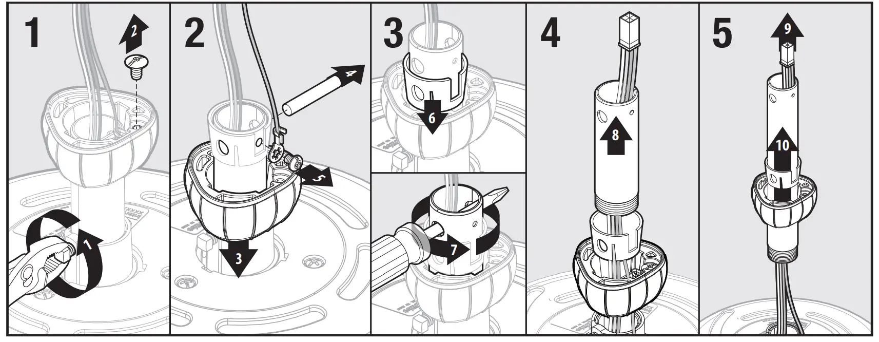 Installation - Long Downrod