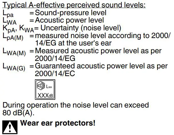 metabo KHEV 5-40 BL Combi Hammer Instruction Manual - Total vibration value