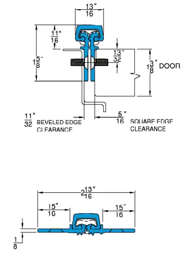 SELECT-HINGES-SL38SD Standard-Duty-Concealed-Geared-Continous-Instruction-fig-1