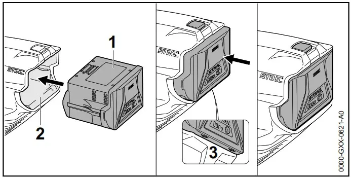 STIHL BGA 60 Cordless Blower - Removing 1