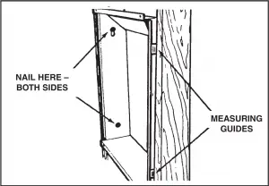 Attach housing to wall studs