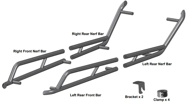 SUPERATV-Polaris-RZR-PRO-XP-Heavy-Duty-Nerf-Bar-FIG-1