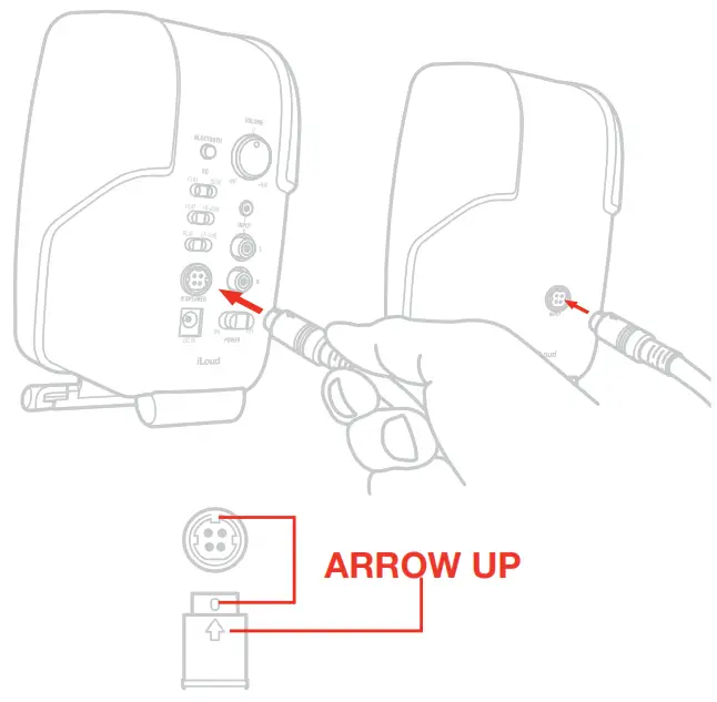 iLoud Micro Monitor - Connect the speakers