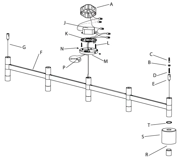 SONNEMAN-1785-5-Light-Linear-LED-Pendant-fig-1