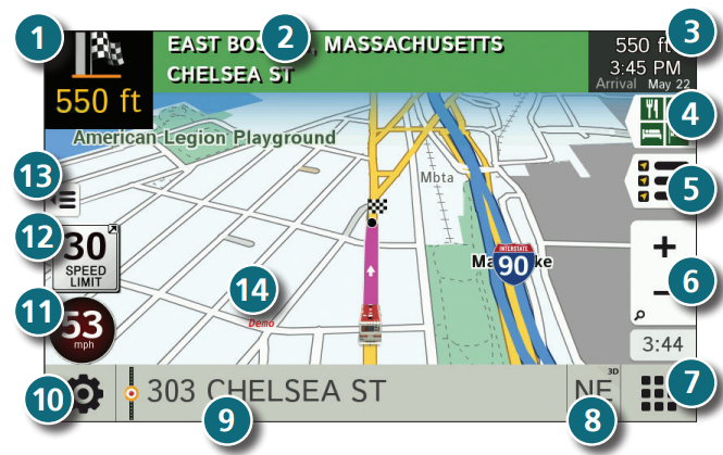 RAND McNALLY RVND 7 GPS Device with Free Lifetime Maps -- Map