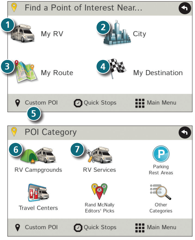 RAND McNALLY RVND 7 GPS Device with Free Lifetime Maps -- POI
