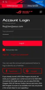 account login