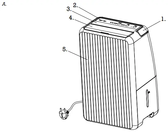 Woods MRD10 Dehumidifier-1