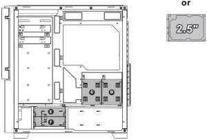 AZZA Inferno 310 Mid Tower Case-- Cards2