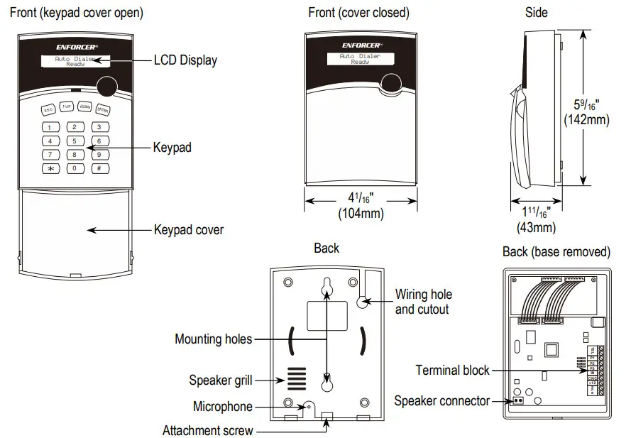 ENFORCER Voice Dialer E-922CPQ -open
