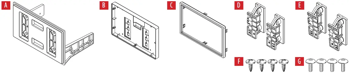 MeTra 107-UN02 Universal Floating Mount Kit component