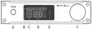 SMSL-Q5-pro-Digital-Amplifier-2-50W-USB-Coaxial-Optical-with-Remote-Control-Parts-Names