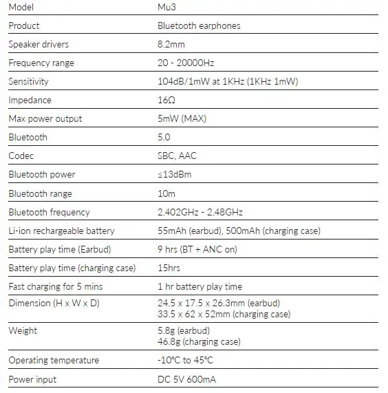 KEF Mu3 Noise Cancelling True Wireless Earphones User Manual fig14